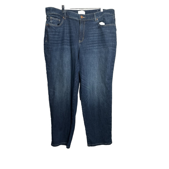 LANE BYRANT Jeans Womens Plus Sz 20 Straight Leg Dark Wash Staple Capsule - Picture 4 of 12